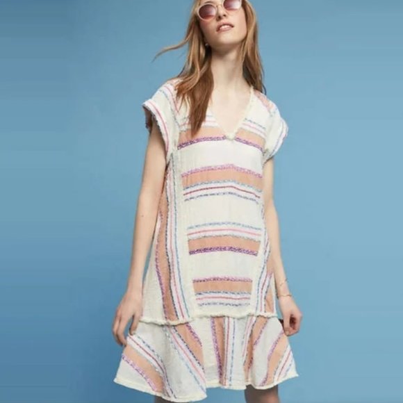 Anthropologie Dresses & Skirts - Anthropologie Holding Horses Elira Striped Tassel Dress sz L